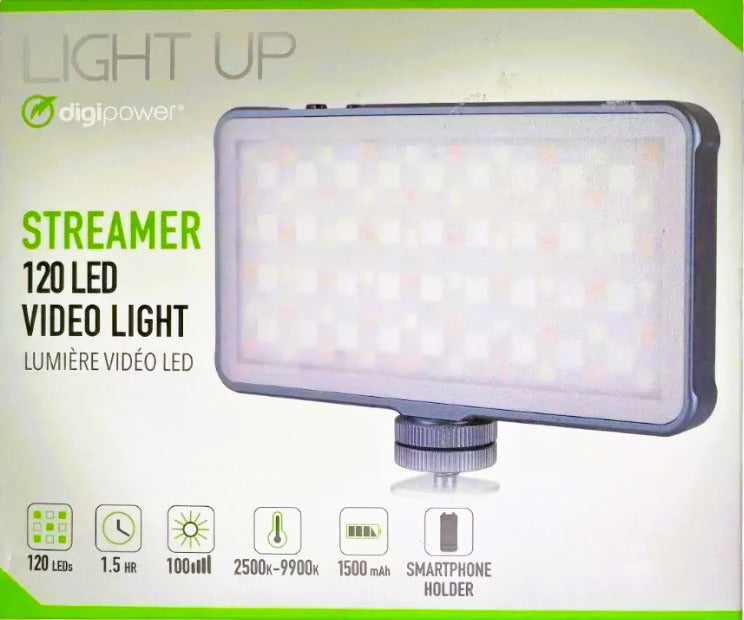 Digipower The Streamer - 112 LEDs Compact Video Light with Diffuser