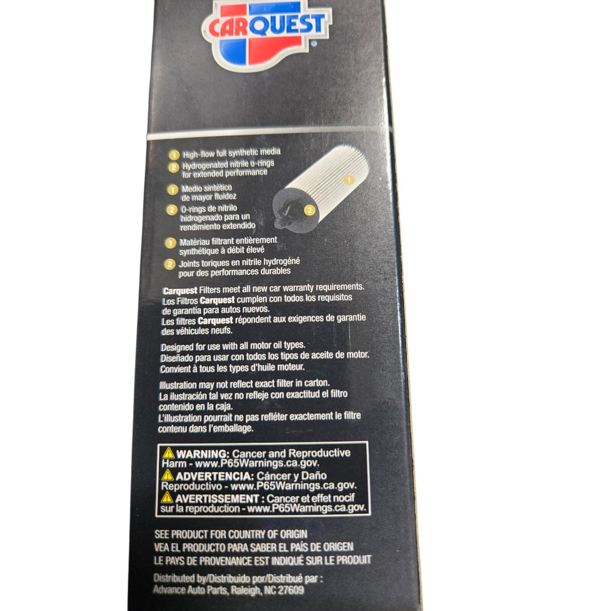 Engine Oil Filter CARQUEST 95144 P95144 Extended Performance