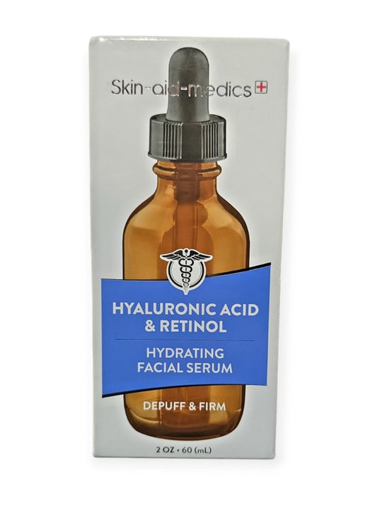 Skin-aid-medics Hyaluronic Acid & Retinol Hydrating Facial Serum  2 Oz