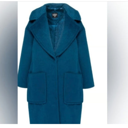 UGG RTW Hattie Long Oversized Coat | Size M | Teal