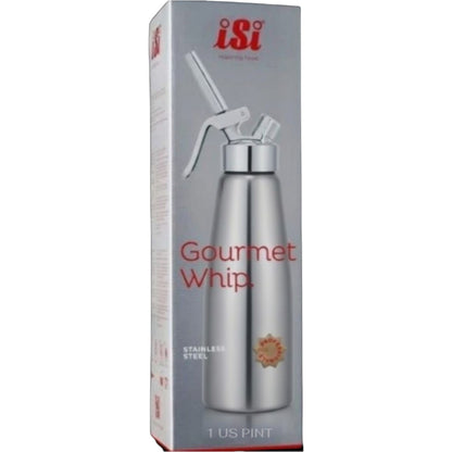 iSi Gourmet Whip Cream Whipper - 1 US Pint- 170301 Stainless Steel