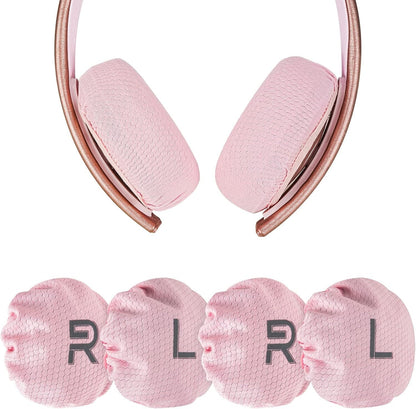 Geekria 2 Pairs Mesh Headphones Ear Covers, Product Safety Certified,  Pink - M