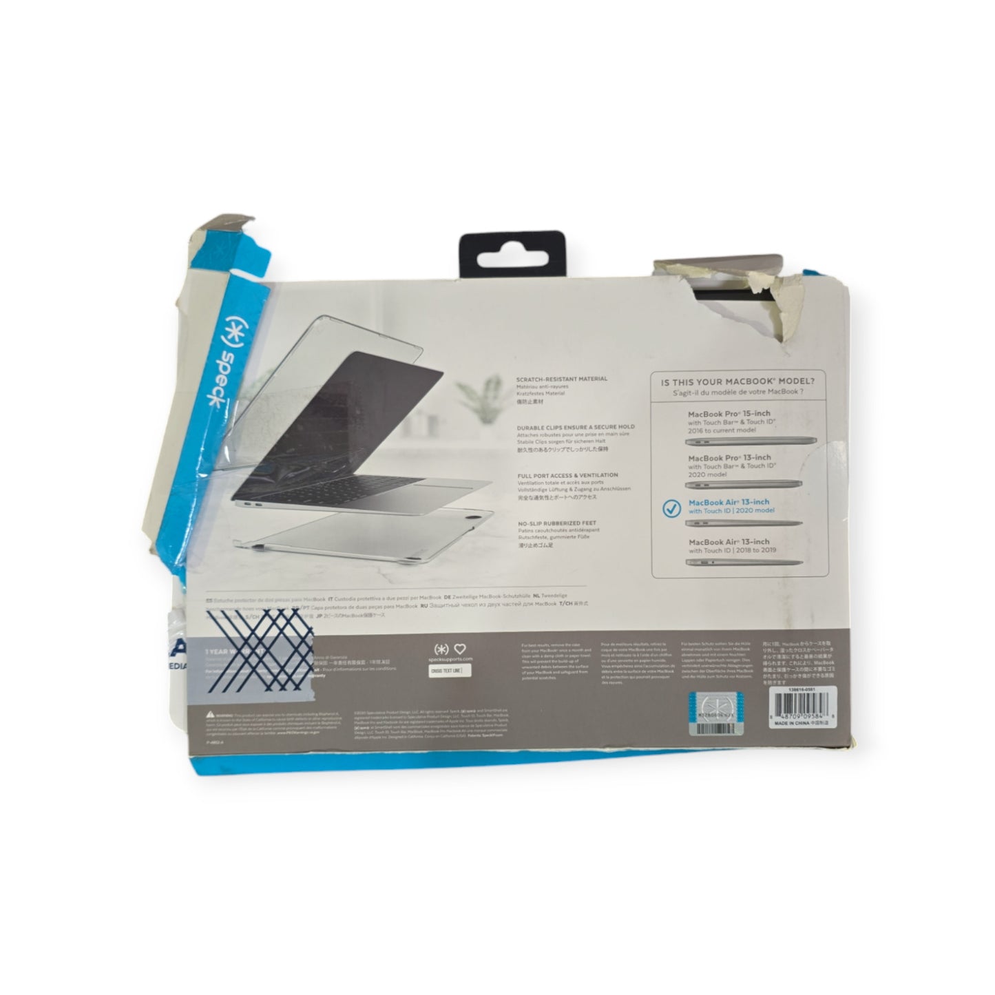 Speck Smartshell MacBook Air 13 Inch (2020) Case, Onyx Black (138616-05)