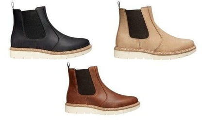 Alpine Design Blaze Chelsea Leather Boot Tan/ Ivory/Black Italy Womens 9-11 New