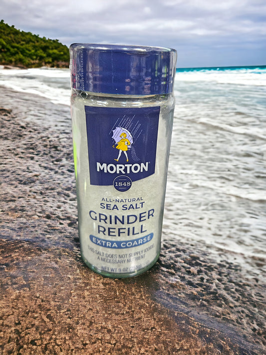 Morton Extra Coarse Sea Salt Grinder Refill 9oz Sealed