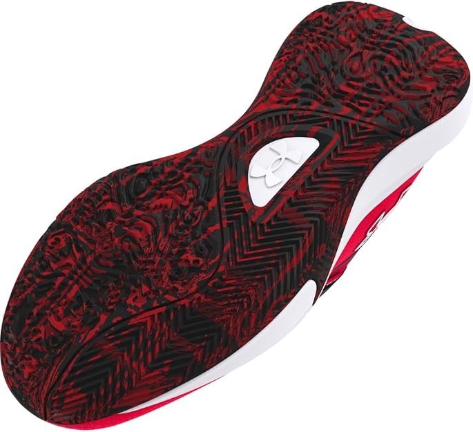 Under Armour UA Lockdown 7 Basketball Shoes Men Size 8 Red Black 3028512-600