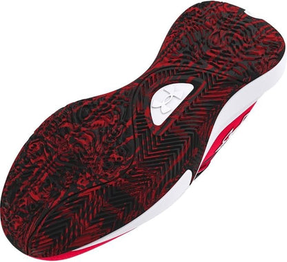 Under Armour UA Lockdown 7 Basketball Shoes Men Size 8 Red Black 3028512-600