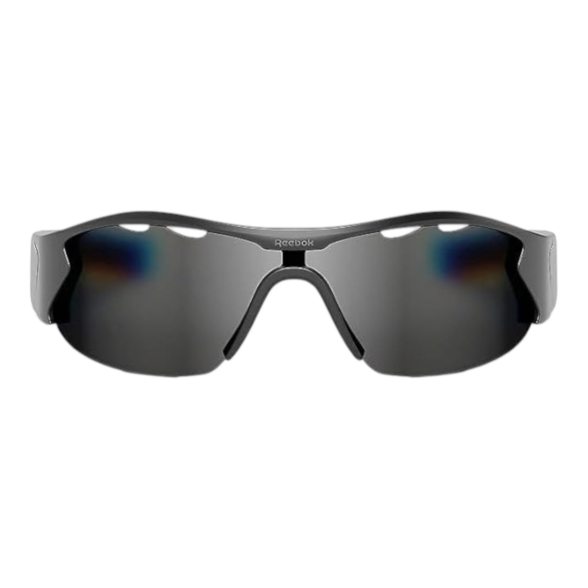 Reebok Octane Smart Audio Sunglasses, Matte Black Frame, Silver Mirror Lens