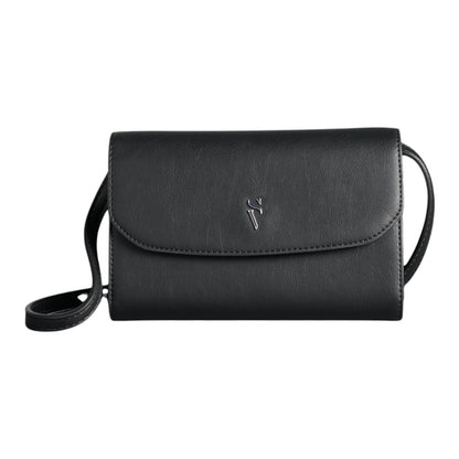 🔥 Simply Vera Vera Wang Signature Mini Crossbody Bag | Black | Soft Leather 🔥