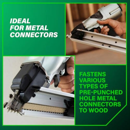 Metabo HPT NR65AK2SM 36° 2-1/2" Strap-Tite Metal Connector Strip Nailer New