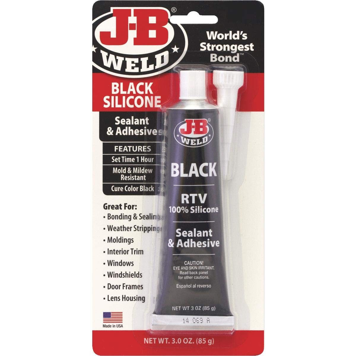 J-B Weld Black RTV Sealant - 3 oz.