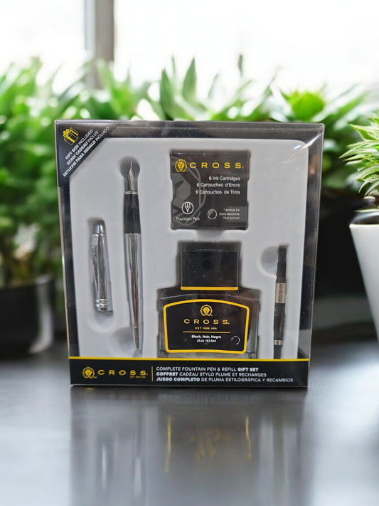 Cross Complete Fountain Pen & Refill Gift Set, Bailey