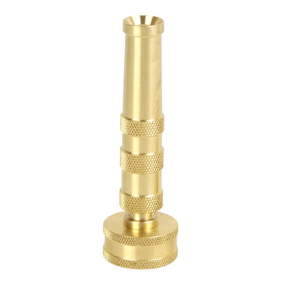 Sun Joe SJI-4BHN Solid Brass Heavy Duty Twist Hose Nozzle, 4"