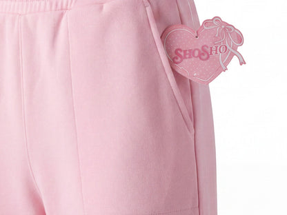 ShoSHo Girls Pink Fleece Cargo Jogger Pants Size 7, 8, 10, 12 Sweatpants