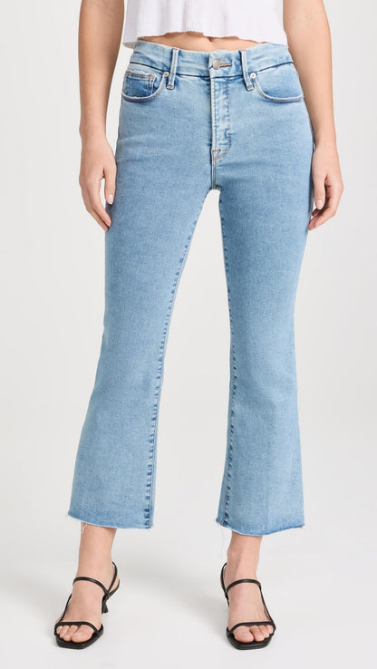 Blue670 Good Legs Crop Mini Boot Jeans
