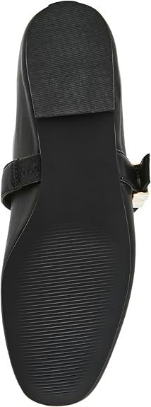 Steve Madden Lucia Mary Jane Ballet Flat - Black Leather - Women's 8.5