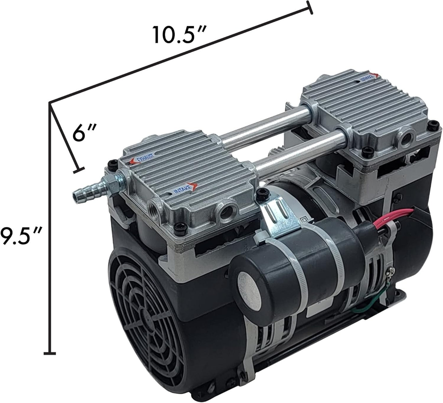 HALF OFF PONDS Pro 6.7 CFM Deep Subsurface Aeration Rocking Piston Compressor