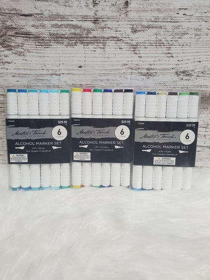 Master's Touch Alcohol 6 PC Marker Set,Various