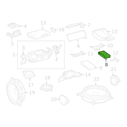 Lexus Audio Equipment Amplifier, 86280-06320 Fits 23-25 ES250, ES300h, E350