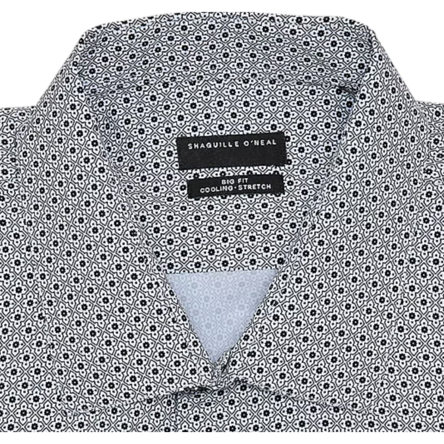 Shaquille O'Neal XLG Mens Big & Tall Stretch Fabric Long Sleeve Dress Shirt