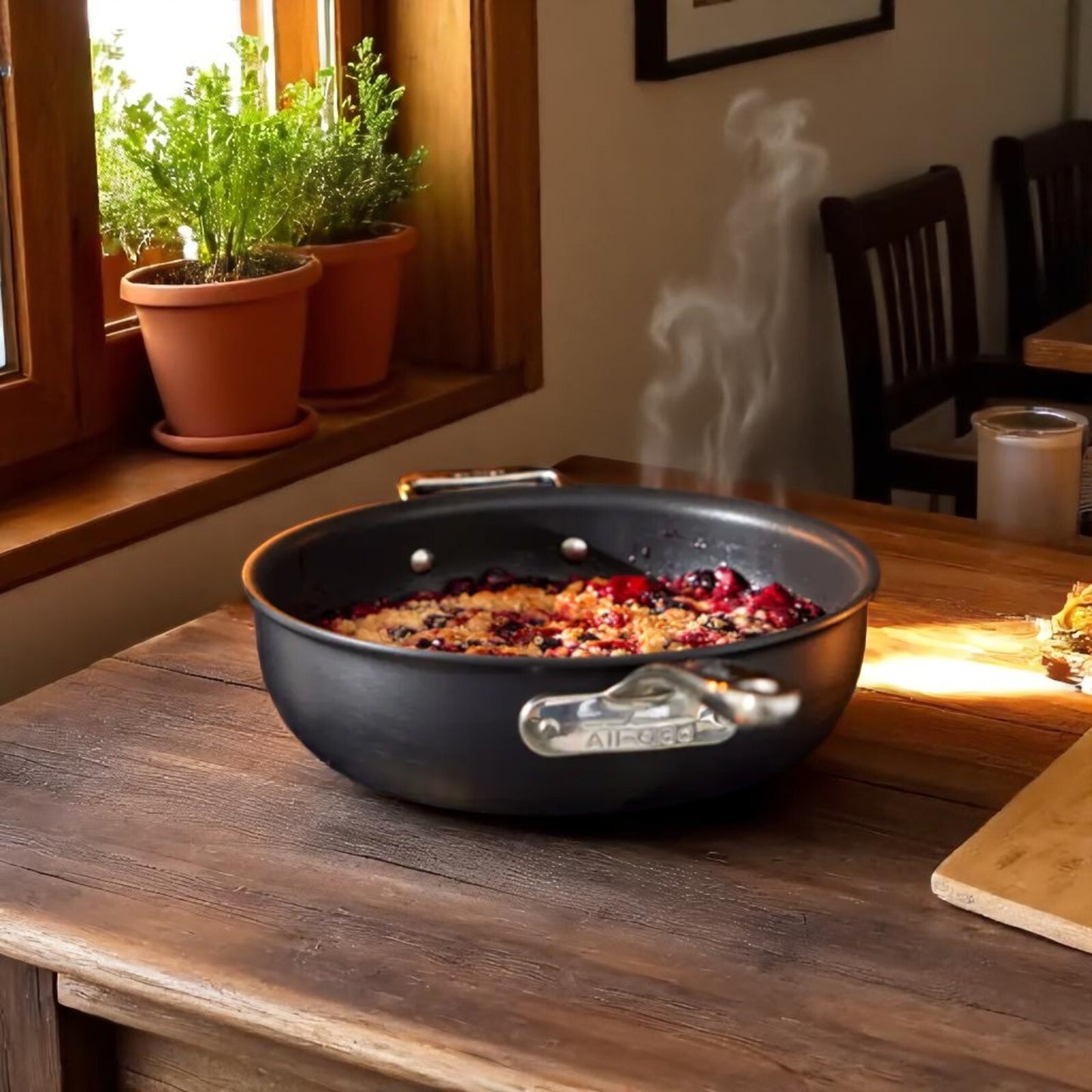 All-Clad NS Pro Nonstick Cookware, 10 Piece Set, #E117SA64,  Black Hard Anodized