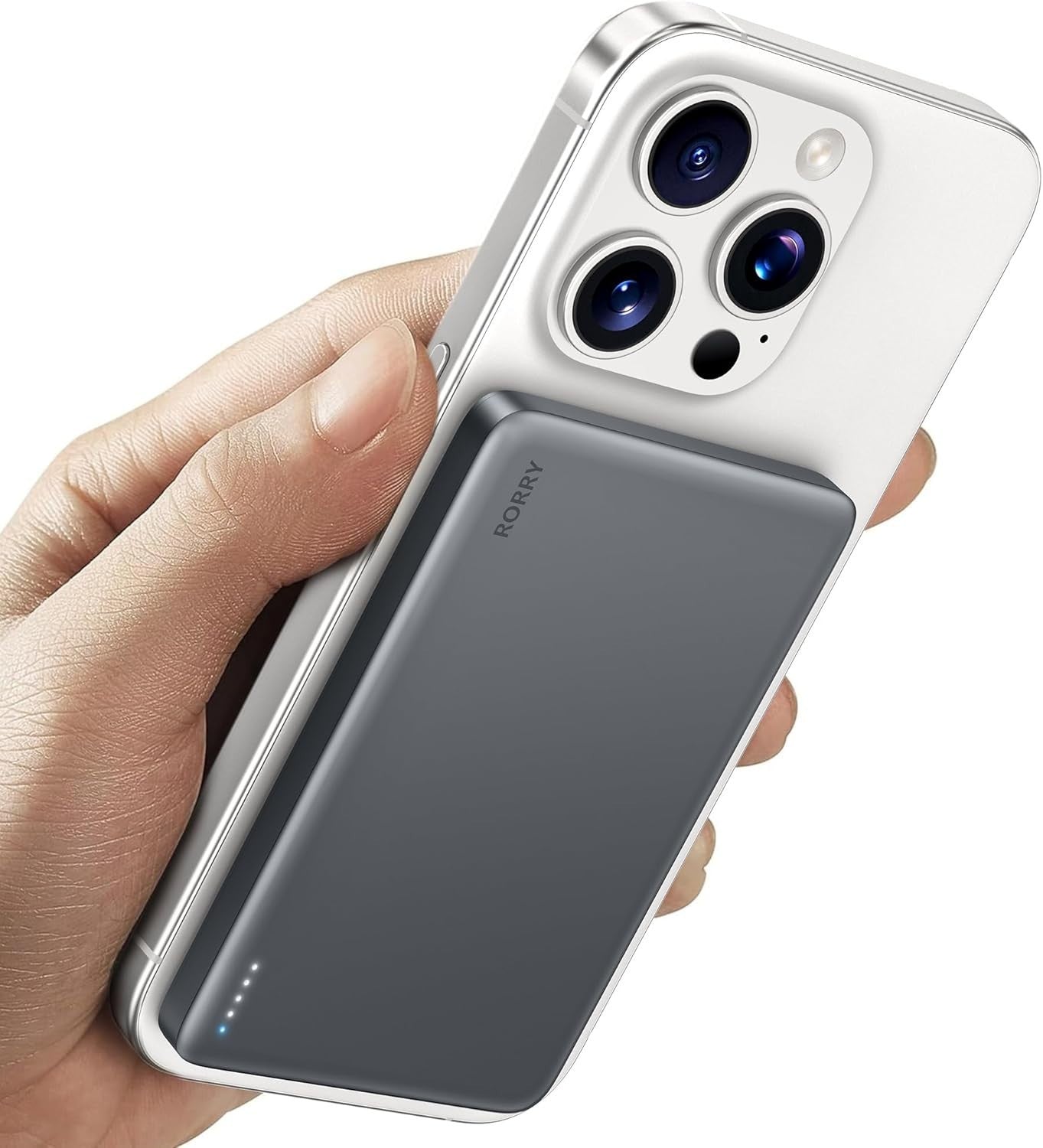 for Magsafe Portable Charger, [0.3" Ultra Slim] Magnetic Power Bank,[Alloy-Ma...