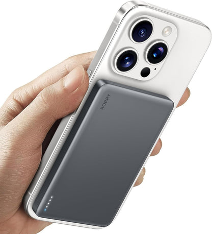 for Magsafe Portable Charger, [0.3" Ultra Slim] Magnetic Power Bank,[Alloy-Ma...