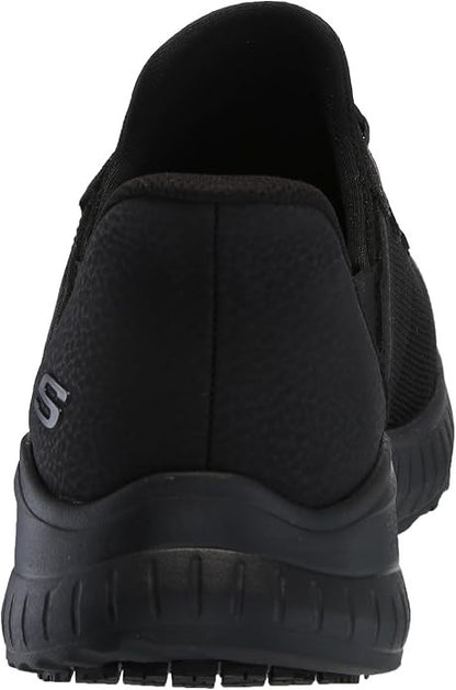 Skechers Women's Slip-ins Work Squad Chaos SR Jasul Shoes Black - 108194