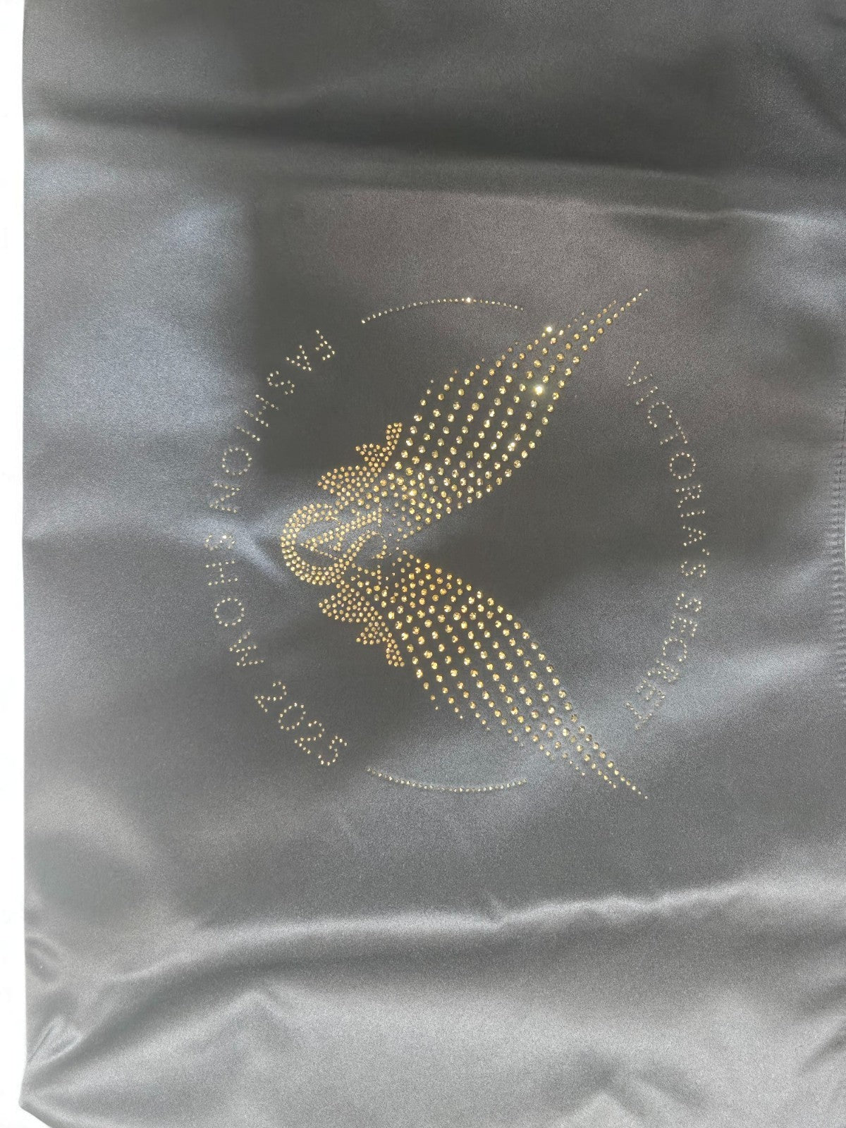 Victoria's Secret Black Fashion Show Tote Weekender Bag 2025 Rhinestone Bling