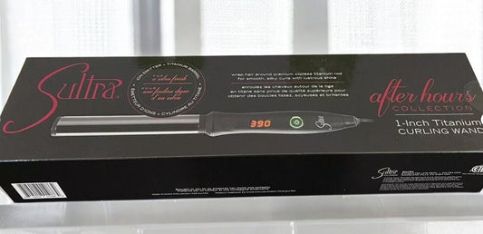 Sultra After Hours Collection 1 Inch Titanium Clipless Styling Curling Wand PRO