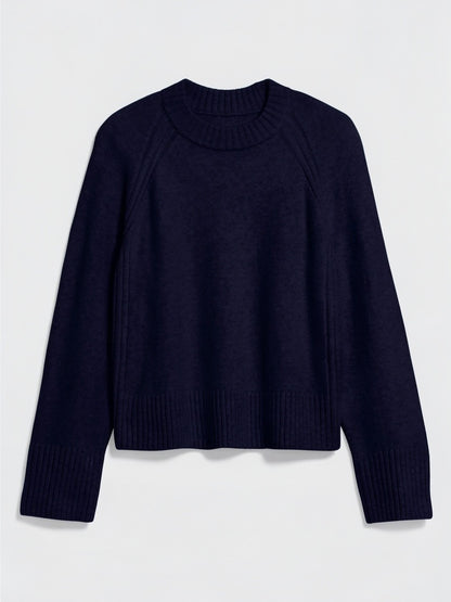 Old Navy SoSoft Crewneck Sweater Womens, Relaxed Knit - Cream, Black or Blue NWT