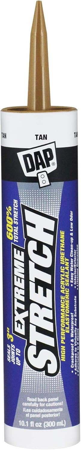 Acrylic Urethane Sealant, 10.1 Oz - Waterproof, Low Odor, Perfect for Exterior