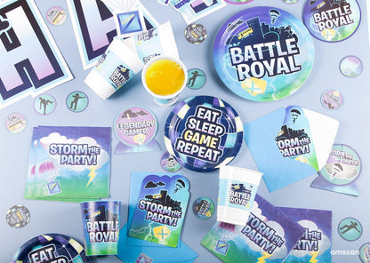 Bold Battle Royal Plastic Favor Cup - 16 Oz, 1 Count - Eye-catching Blue Design