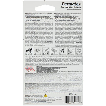 Permatex 81844-12PK Professional Strength Rearview Mirror Adhesive