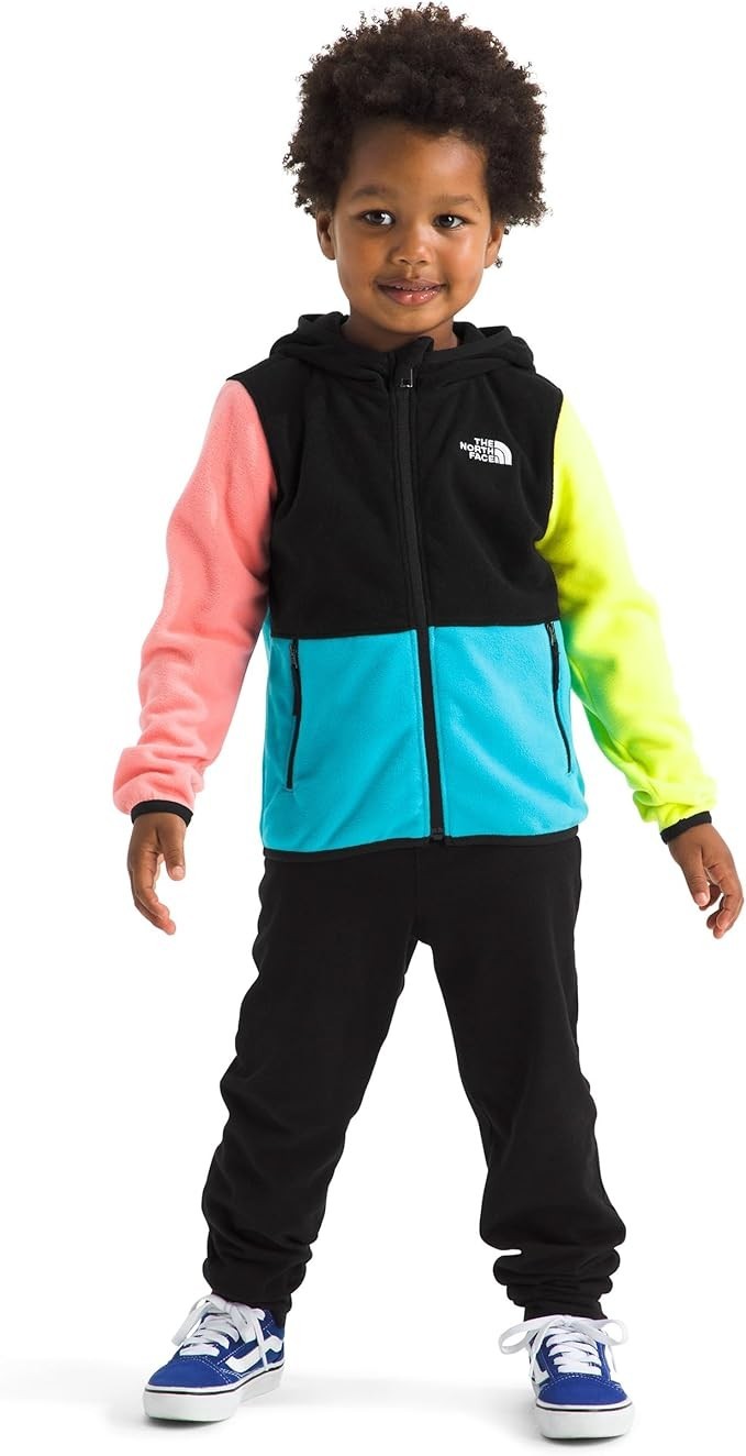 The North Face Little Kids'  Glacier Full-Zip Fleece Hoodie, Black or Pink