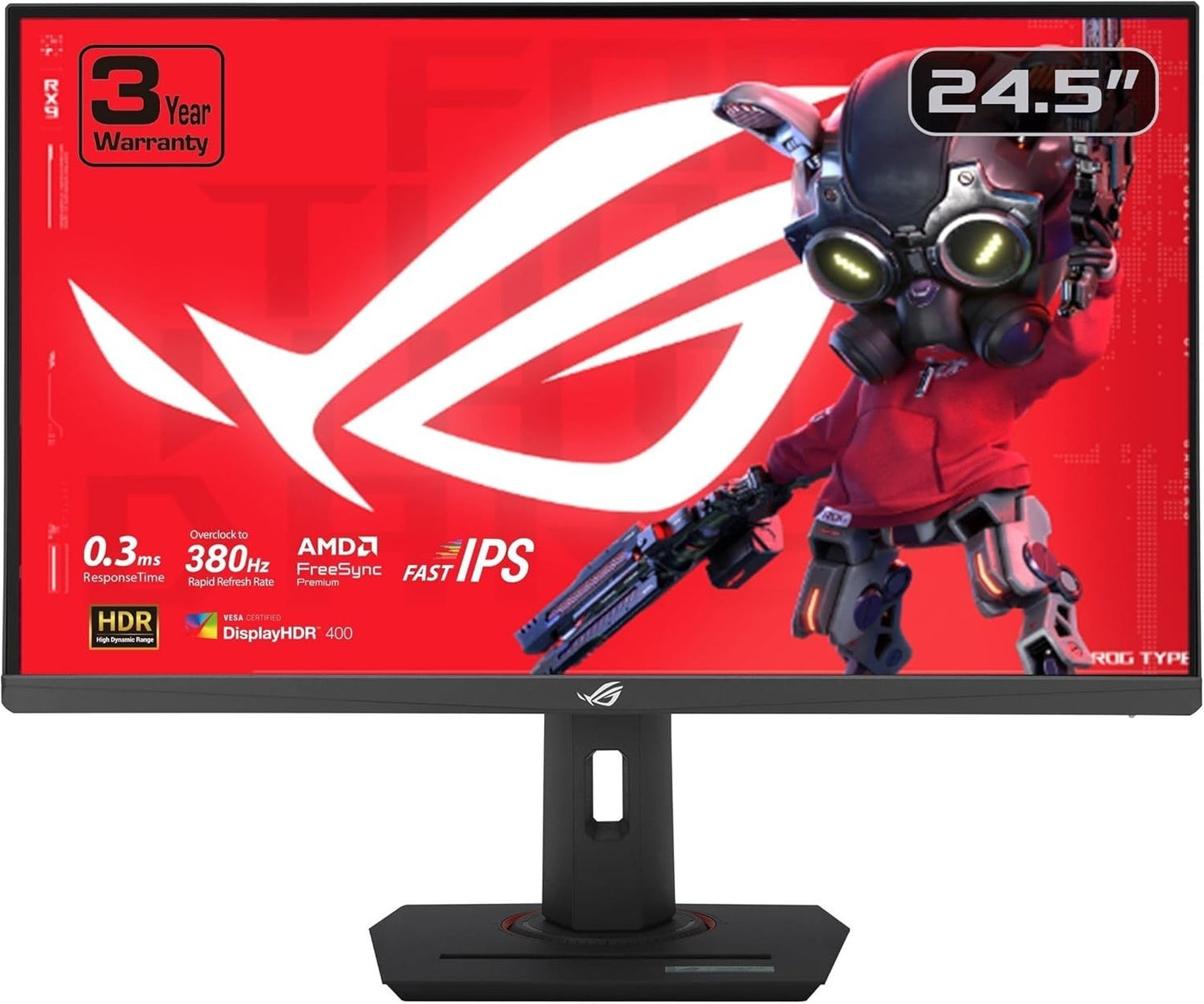 ASUS ROG Strix XG259QNS 25" Full HD 1080p 380 Hz Fast IPS eSports Gaming Monitor