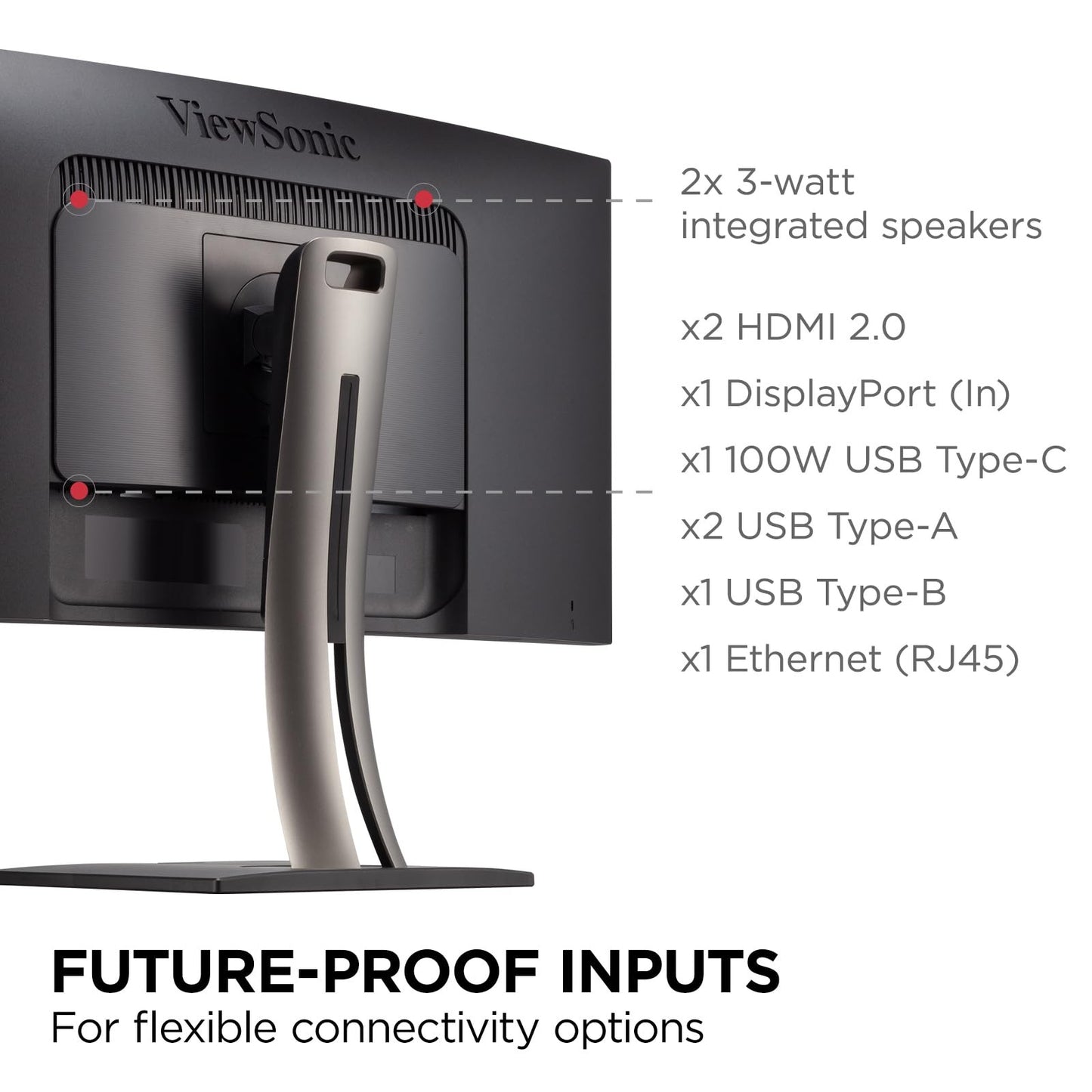 ViewSonic VP3881A 43" 1440p Ultrawide Curved Monitor, 100% sRGB, USB-C & HDMI