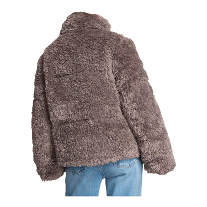 Victoria's Secret Pink Puffer Coat Teddy Jacket Purple Cozy Quilted