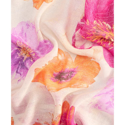 I.N.C. International Concepts Floral Square Scarf 48x48  and Floral Wrap 76x27