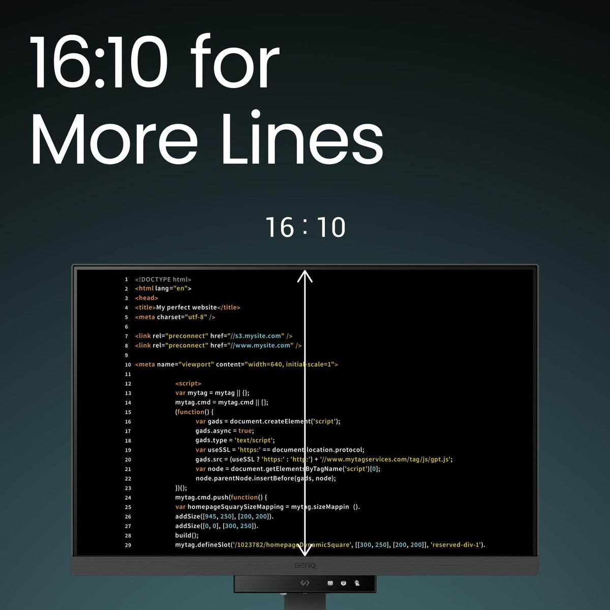 BenQ RD Series Programming Monitor