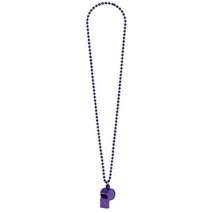 Amscan Sports Party Noisemakers Whistle Bead Necklace (1 Piece) Supplies, 1, Pu