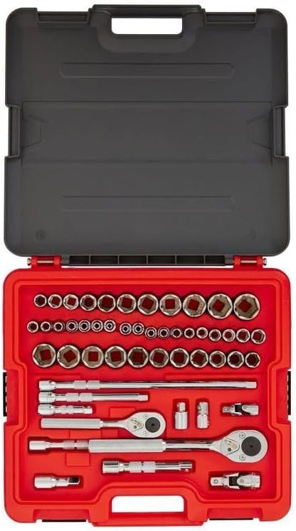 Proto Socket Set 3/8 & 1/2 Dr Sae/mm Skt Set 6Pt 52Pc