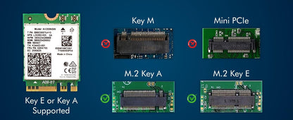 HighZer0 Electronics WiFi Card | M.2 WiFi Card for PC | No vPro | Supports Blue