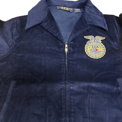FFA Blue Corduroy Jacket with FAA emblem | Agricultural Education | Navy Blue