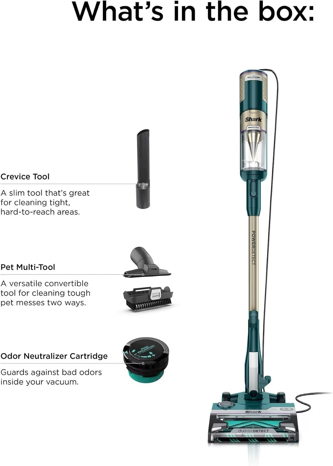 Shark POWERDETECT Corded Stick Vacuum, DuoClean & Odor Neutralizer Technology