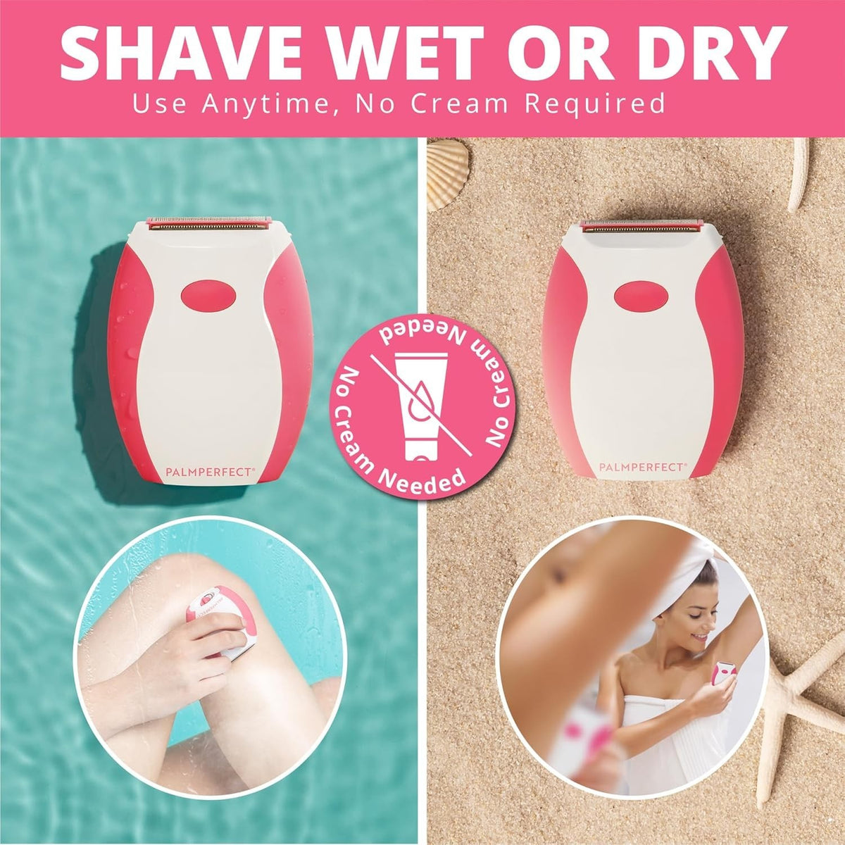 Palmperfect Electric Shaver in Patterns, Color and Pattern may vary