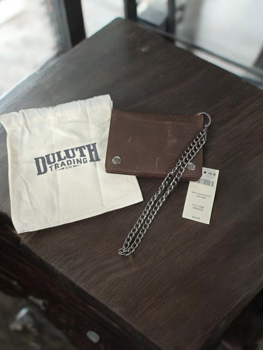 Duluth Men's Crazy Horse RFID Chain Wallet