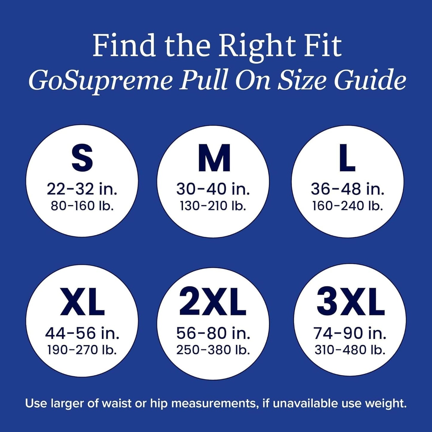 GoSupreme Overnight Incontinence Underwear, 8-Hour Pullup Style, 2XL