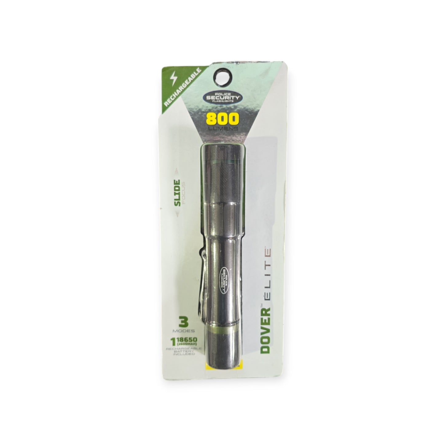 Police Security Dover Flashlight - 800 Lumen