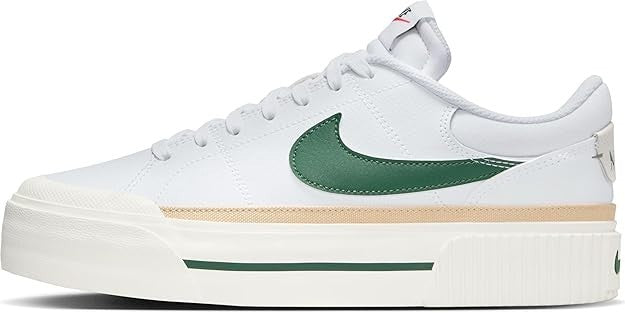Nike Court Legacy Lift Women's Shoes DM7590-107, White/Sail/Sesame/Fir, Size 7.5